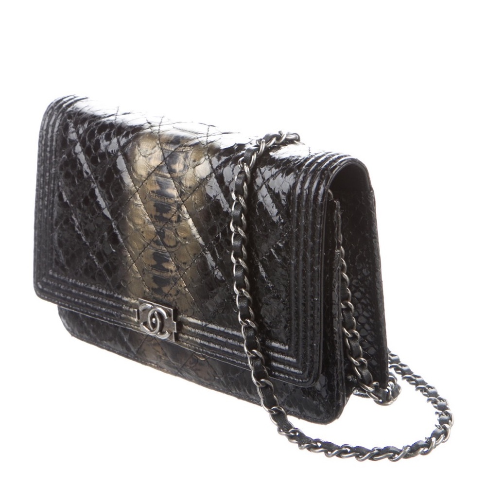 Chanel Python Boy Wallet On Chain - image 2